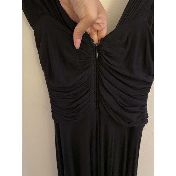 Anthropologie Black One-Shoulder Mini Dress - Picture 5 of 12
